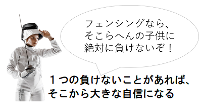 フェンシングから自信