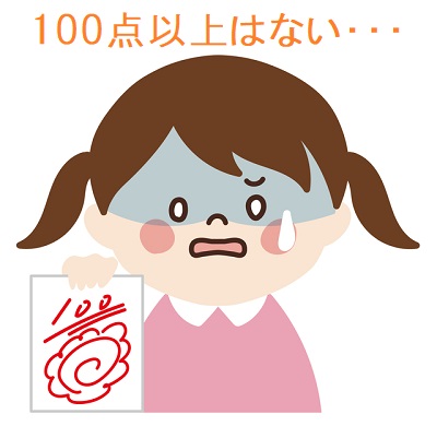 せっかく100点