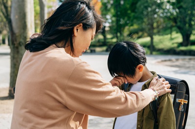 子供を励ます