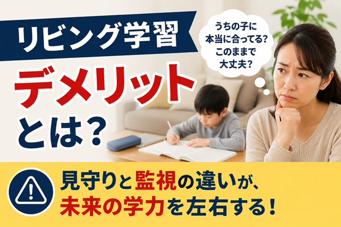 リビング学習　デメリット　ヘッダー