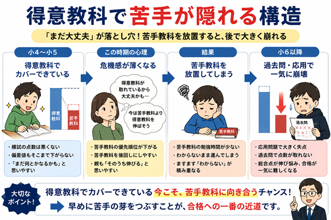 中学受験　苦手教科　克服　本文2枚目