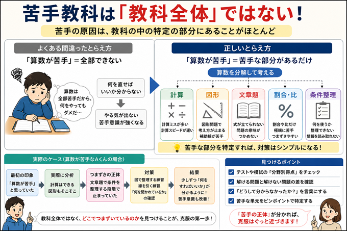 中学受験　苦手教科　克服　本文2枚目