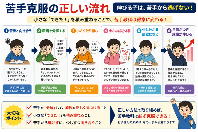 中学受験　苦手教科　克服　本文4枚目