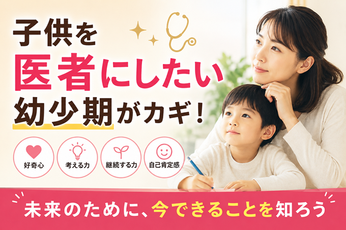 子供を医者にしたい　幼少期　ヘッダー