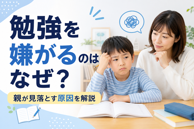 子供　勉強嫌い　ヘッダー