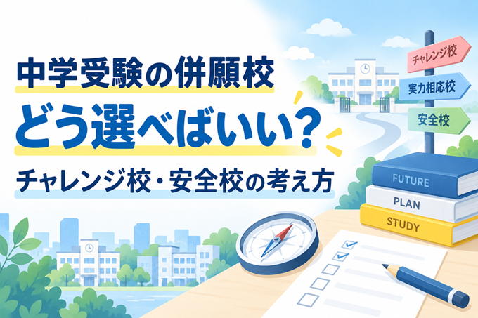 中学受験　併願校　選び方　ヘッダー