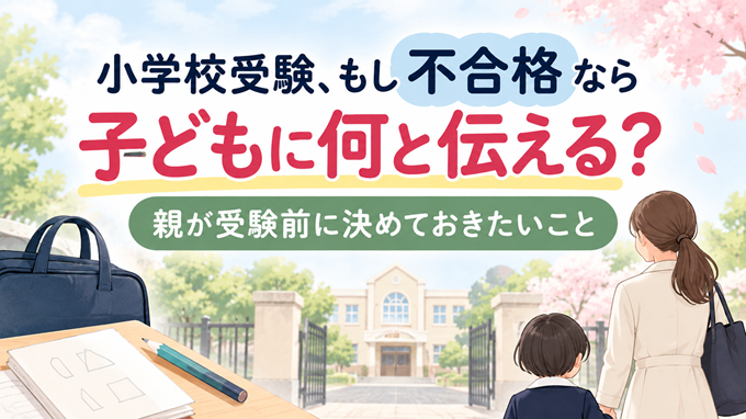 小学校受験　不合格　ヘッダー画像