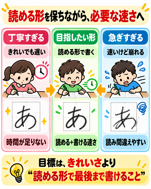子供　字が汚い　本文図３